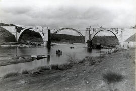 Reconstrucción del puente del Águeda en la línea de Salamanca y Fuentes de Oñoro km 87,304