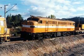 Locomotora diésel - eléctrica 316 - 003 - 3 de la serie 316 - 001 a 017 de RENFE, ex 1603, fabric...