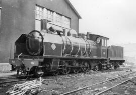 Locomotora de vapor nº 184 del Ferrocarril de La Robla, de la serie 181-185 construida por la Soc...