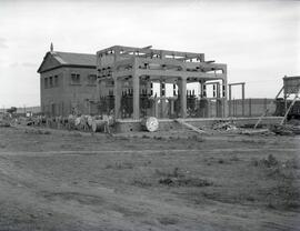 Subestación de Peñalajo en construcción. Línea de Manzanares a Cordoba