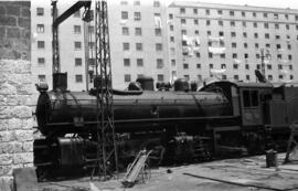 Locomotora de vapor 131 + 030 nº 202 con sistema Mallet del Ferrocarril del Tajuña de ancho métrico