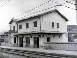 Estación de Santa Cruz de Iguña, situada en el municipio cántabro de Molledo