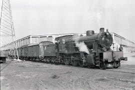 Locomotora de vapor 230 - 2071 de la serie 230 - 2066 a 2074 de RENFE (ex Oeste serie 701 a 710),...