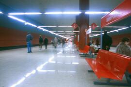 Interior de los andenes de la estación de Cercanías de Getafe - Centro