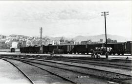 Vagones en la estación de Granada