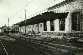 Modificación del depósito de locomotoras de la estación de Príncipe Pío de Madrid. Línea de Madri...