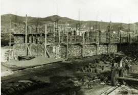 Estación de San Andrés Arenal. Línea de Zaragoza a Barcelona por Lérida.