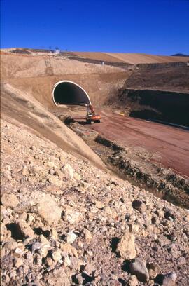 Construcción del túnel de Marivella