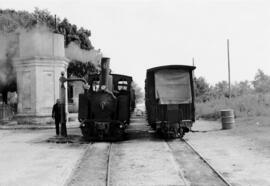 Locomotora de vapor nº 6 del Ferrocarril San Feliu de Guixol a Gerona (SFG), con rodaje 031 T y f...