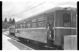 Coche remolque WR 101 de automotores eléctricos o unidades de tren eléctrica del Ferrocarril Eléc...