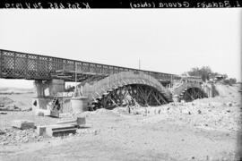 Sustitución de puentes metálicos. Puente Gévora (chico). Línea Madrid-Badajoz. Km. 505,485.