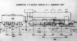 Gráficos de locomotoras de vapor / material rodante