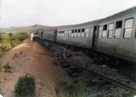 Descarrilamiento del tren expreso 5605 en el km 48,900, línea de Zamora a Puebla de Sanabria