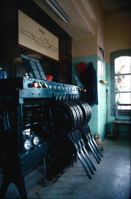 Enclavamientos en la estación de Magaz