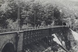 Puente metálico de la Vaguada de la Salera de la línea Madrid a Irún-Hendaya