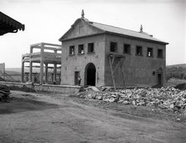 Subestación de Arjonilla en construcción. Línea de Manzanares a Cordoba