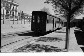 Coches de viajeros y vagones del Tranvía de vapor o Ferrocarril de Onda al Grao de Castellón de l...