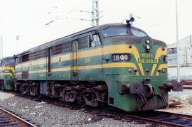 Locomotora diésel - eléctrica 316 - 008 - 2 de la serie 316 - 001 a 017 de RENFE, ex 1608, fabric...