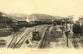Estación de Irún de la línea Madrid a Irún de la Compañía del Norte