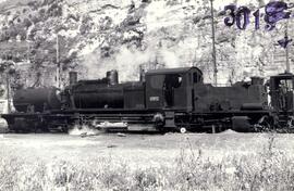 Locomotora de vapor articulada nº 104 Garratt con ténder de la Compañía General de los Ferrocarri...