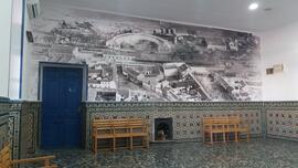 Sala de espera o vestíbulo de viajeros de la estación de Alcázar de San Juan