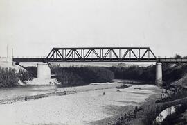 Puente sobre el río Segura en la línea Chinchilla-Cartagena