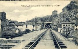 Vía y castillo de Alhama de Aragón