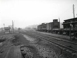 Estación de Ponferrada de la línea de Palencia a La Coruña. Vías y playas de vías