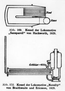 Gráficos de locomotoras de vapor / material rodante