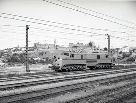 Locomotora eléctrica de la serie 7701 a 7775 de RENFE, posteriormente renumerada dentro de la ser...