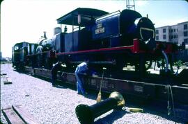 Locomotora de vapor 030 - 0201 “Sar”, apodada "Sarita" (Ex Oeste 191) y y locomotora de...