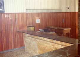 Sala de recepción de una sucursal del Banco Español de Crédito, situada en Sevilla