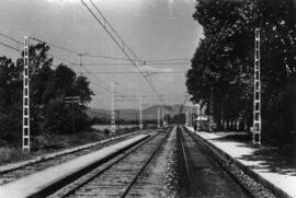 Estación de Tordera de la línea de Barcelona-Término a Massanet-Massanas (vía Mataró)