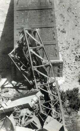 Accidente en el puente de Los Jarales y reconstrucción del mismo.