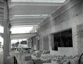 Estación de Ávila.Obras construcción de marquesina