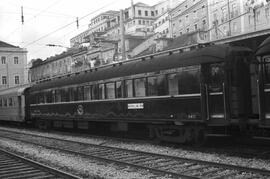 Coche cama 3417 A de la Compañía Wagons Lits, formando parte de una composición de viajeros de Su...