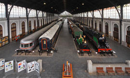 Museo del Ferrocarril de Madrid, con sede en la estación de Madrid - Delicias