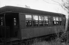 Coche de viajeros CC 9 del Tranvía a vapor o Ferrocarril de Onda al Grao de Castellón de la Plana...