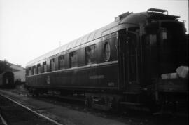 Coche restaurante WR 4078 de la Compañía Wagons Lits en la estación de Madrid - Atocha, construid...