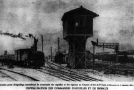 Puesto de enclavamiento y de señales del Ferrocarril del Oeste, 1886.