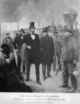 Llegada de Linconl a Washington el 23 de febrero de 1861