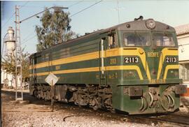 Locomotora diésel - eléctrica 321 - 013 - 5 de la serie 321 - 001 a 080 de RENFE, ex 2113 de la s...