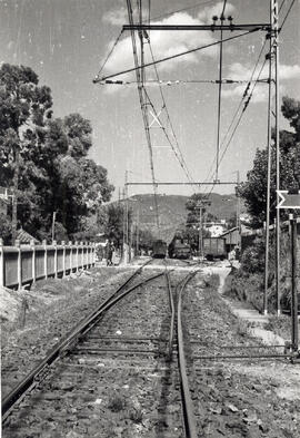 Entrada estación de La Garriga de la línea de Barcelona a Sant Joan de les Abadesses