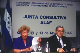 Junta consultiva la Asociación Latinoamericana de Ferrocarriles (ALAF), celebrada en Madrid los d...