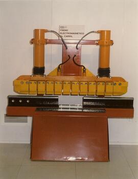 Freno electromagnético al carril
