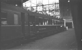 Coche - Cafetería de la Compañía Internacional Wagons detenido en la estación de Bilbao - Abando