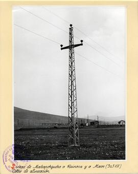 Líneas de Mataporquera a Reinosa y a Mave (30,5 kv) Torre de alineación