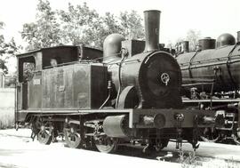 Locomotora de vapor 030 - 0233 de RENFE, del antiguo ferrocarril Mollet a Caldas de Montbui tipo ...
