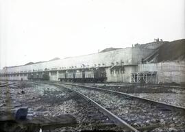 Cargadero de carbón en la estación de Ponferrada de la línea de Palencia a La Coruña