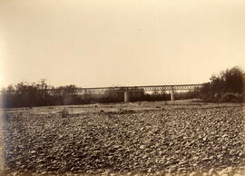 Puente sobre el río Ter en la línea de Gerona a la Frontera Francesa